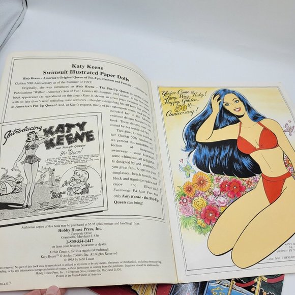 Vintage 1995/1996 Katy Keene Paper Doll Books Lot Of Two New John Lucas - Picture 4 of 10